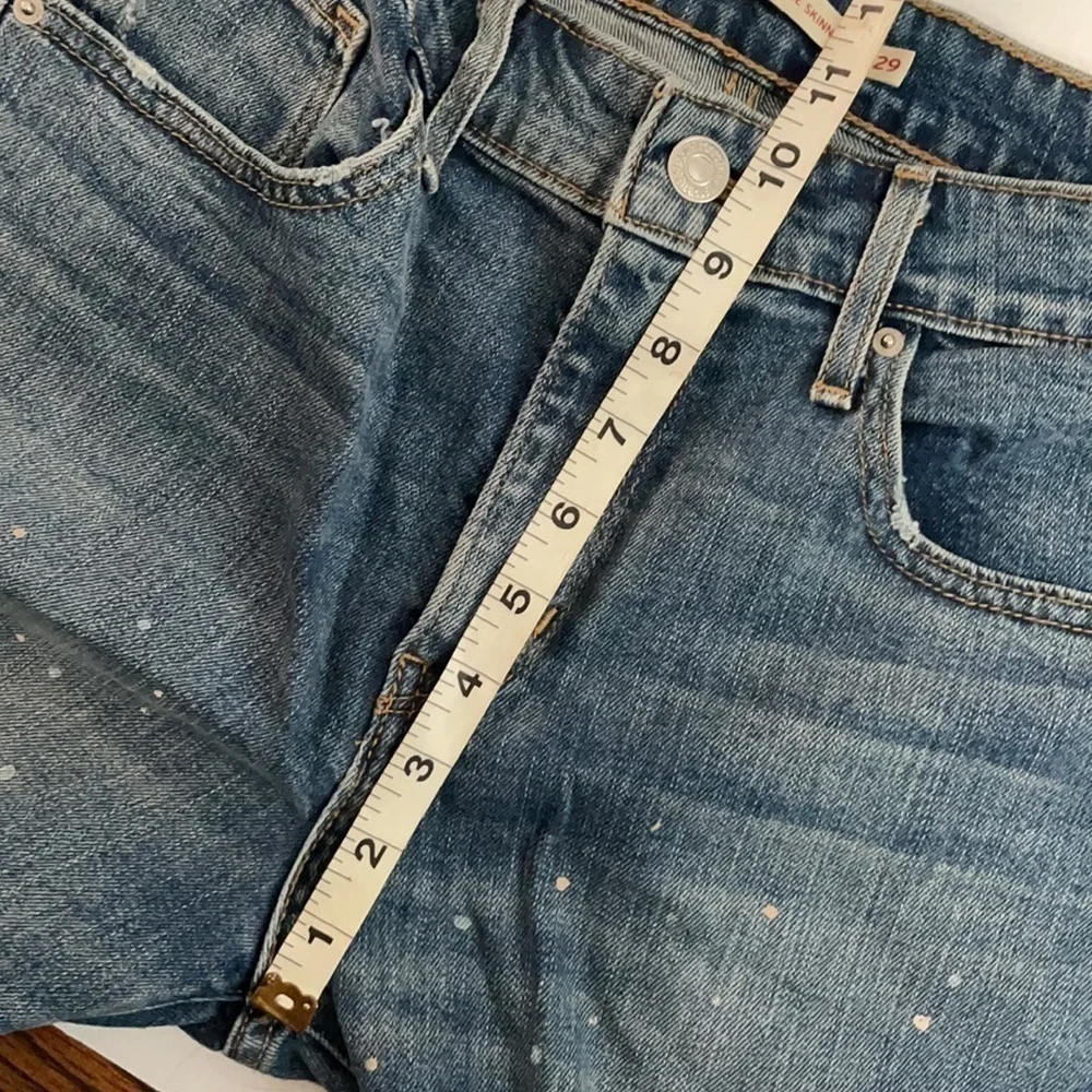 Levi's 721 high waisted skinny jeans distressed size 29 - Picture 6 of 8